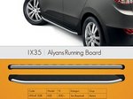 Пороги алюминиевые (Alyans) Hyundai IX-35 (2009-)/ Kia Sportage III (2010-) ― KARTER.INFO интернет магазин авто запчастей и аксессуаров