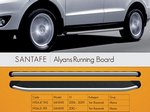 Пороги алюминиевые (Alyans) Hyundai Santa Fe (2010-) ― KARTER.INFO интернет магазин авто запчастей и аксессуаров