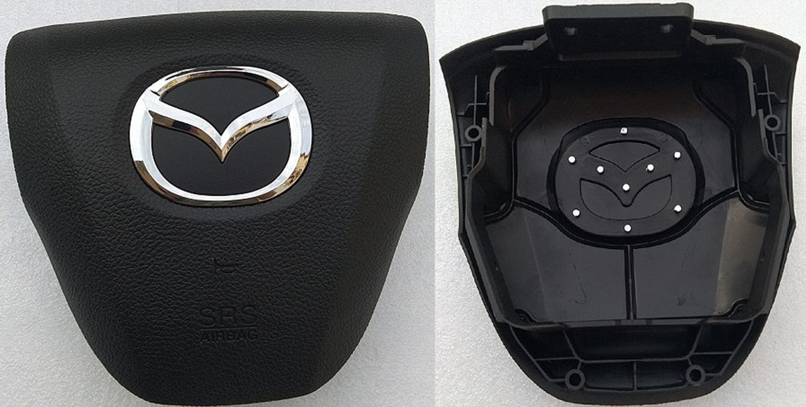 Подушка безопасности мазда 3. Накладка на airbag Mazda 3 BL. Заглушка airbag Мазда. Mazda 3 BL подушки безопасности. Накладка на руль Мазда 3 2008.